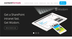Desktop Screenshot of contentformula.com